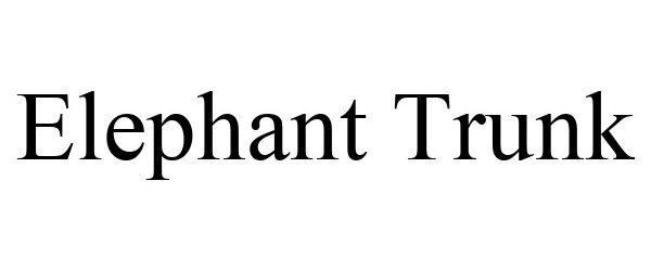 Trademark Logo ELEPHANT TRUNK