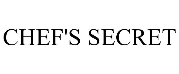 Trademark Logo CHEF'S SECRET