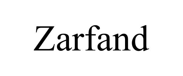 Trademark Logo ZARFAND