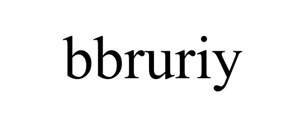Trademark Logo BBRURIY