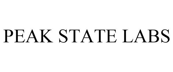 Trademark Logo PEAK STATE LABS
