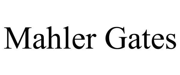 Trademark Logo MAHLER GATES