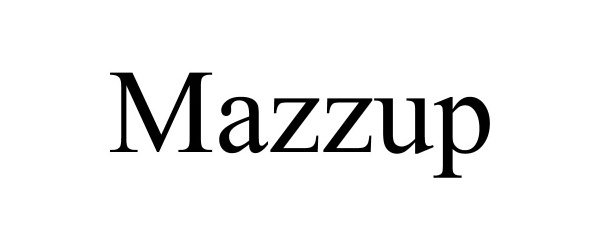 Trademark Logo MAZZUP