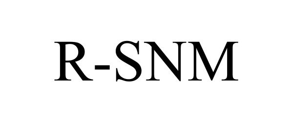Trademark Logo R-SNM