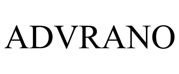 Trademark Logo ADVRANO