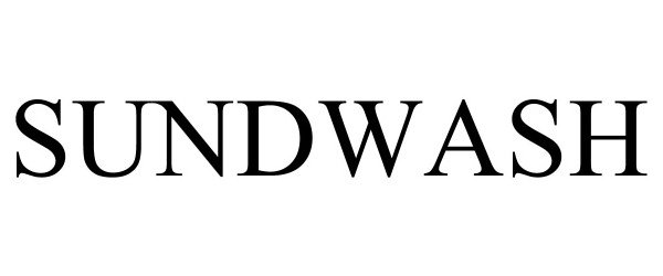 Trademark Logo SUNDWASH