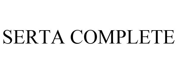Trademark Logo SERTA COMPLETE