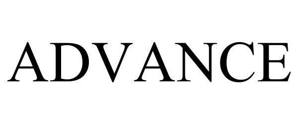 Trademark Logo ADVANCE