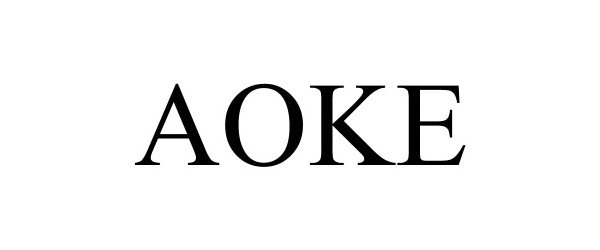 Trademark Logo AOKE