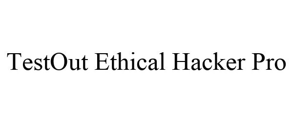 Trademark Logo TESTOUT ETHICAL HACKER PRO
