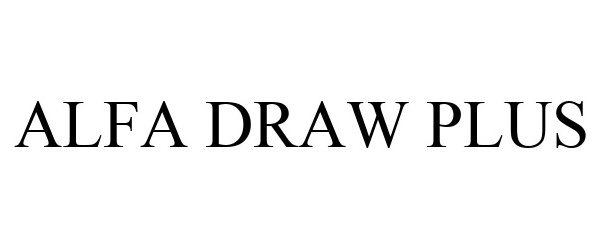 Trademark Logo ALFA DRAW PLUS