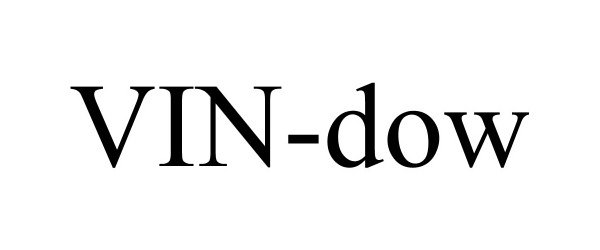 Trademark Logo VIN-DOW