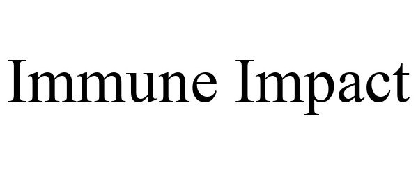Trademark Logo IMMUNE IMPACT
