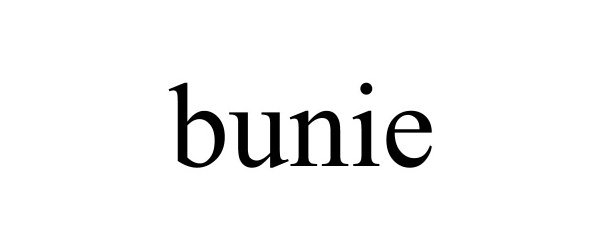 Trademark Logo BUNIE