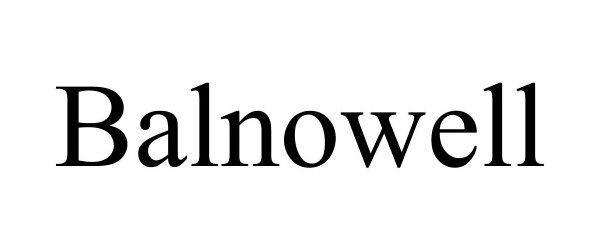 Trademark Logo BALNOWELL