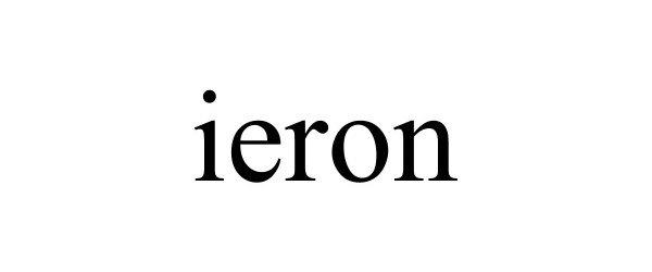 Trademark Logo IERON