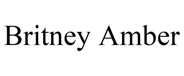 Trademark Logo BRITNEY AMBER