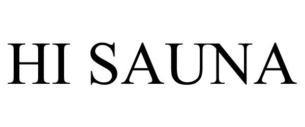 Trademark Logo HI SAUNA