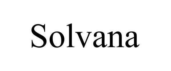 Trademark Logo SOLVANA