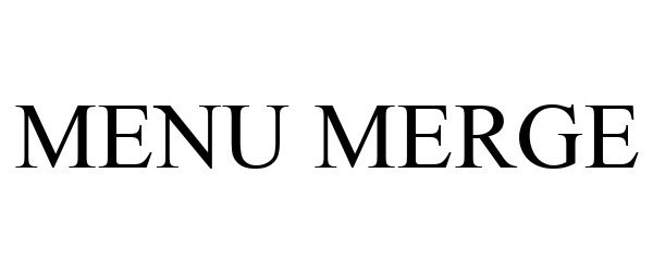 Trademark Logo MENU MERGE