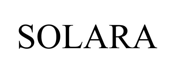 Trademark Logo SOLARA