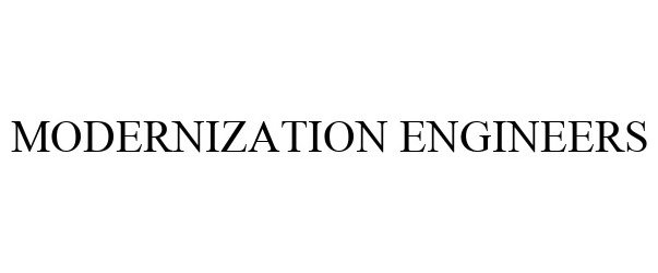  MODERNIZATION ENGINEERS