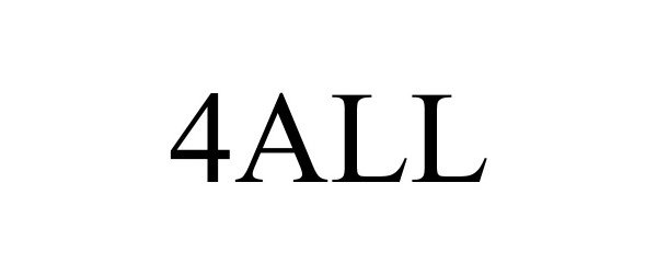 Trademark Logo 4ALL