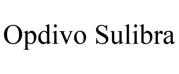 Trademark Logo OPDIVO SULIBRA