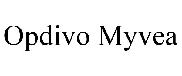 Trademark Logo OPDIVO MYVEA