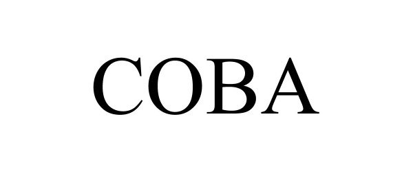 Trademark Logo COBA