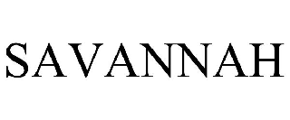 Trademark Logo SAVANNAH