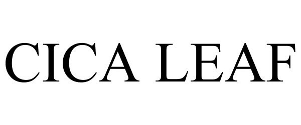 Trademark Logo CICA LEAF