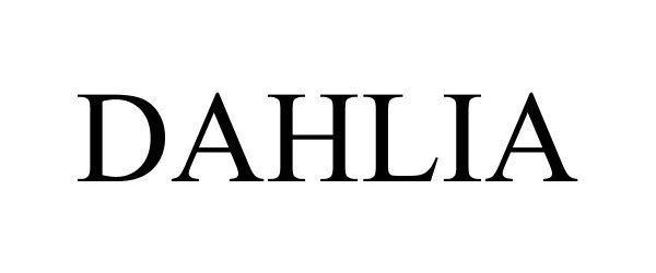Trademark Logo DAHLIA