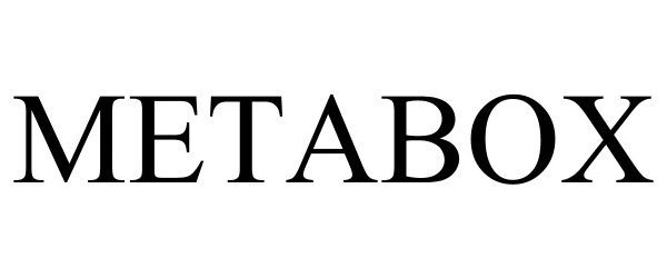 Trademark Logo METABOX