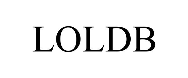 Trademark Logo LOLDB