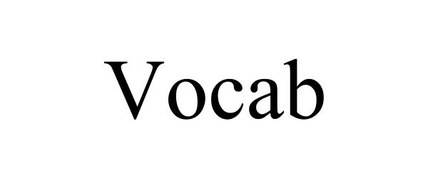 Trademark Logo VOCAB