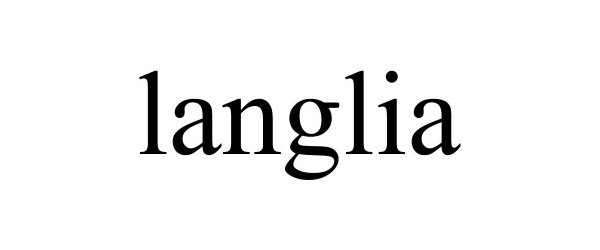 Trademark Logo LANGLIA