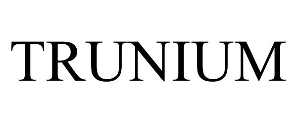 Trademark Logo TRUNIUM