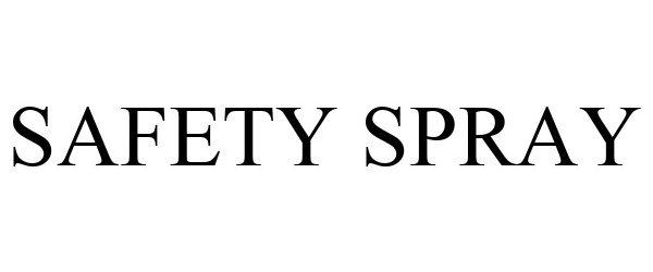 Trademark Logo SAFETY SPRAY
