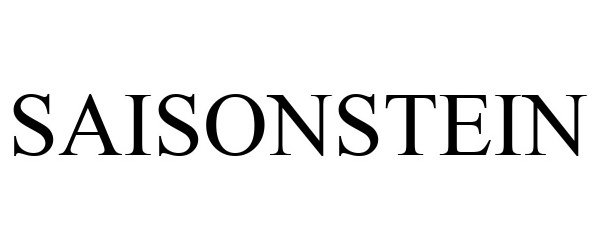 Trademark Logo SAISONSTEIN