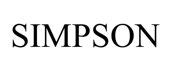 Trademark Logo SIMPSON