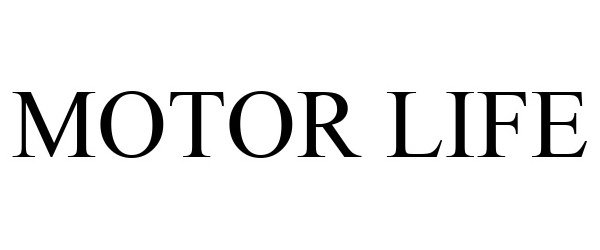 Trademark Logo MOTOR LIFE