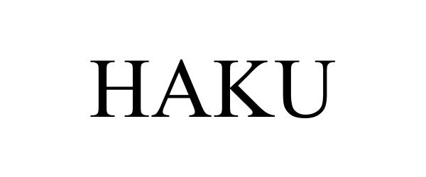 Trademark Logo HAKU