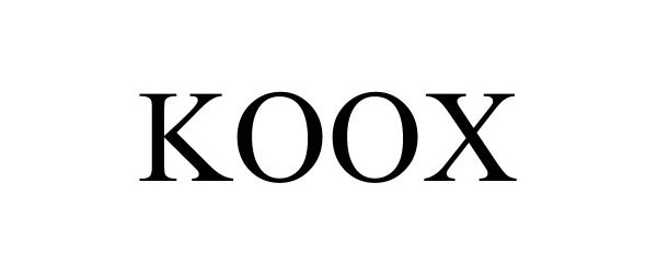 Trademark Logo KOOX