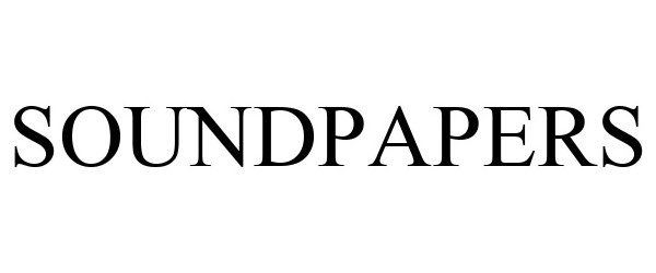 Trademark Logo SOUNDPAPERS