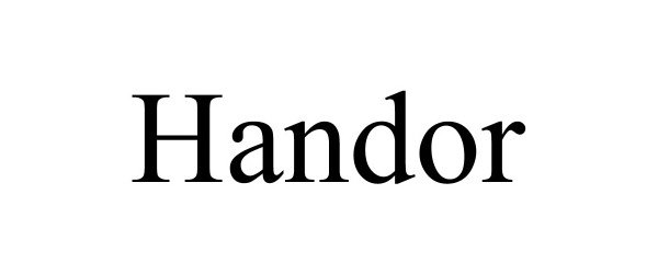 Trademark Logo HANDOR