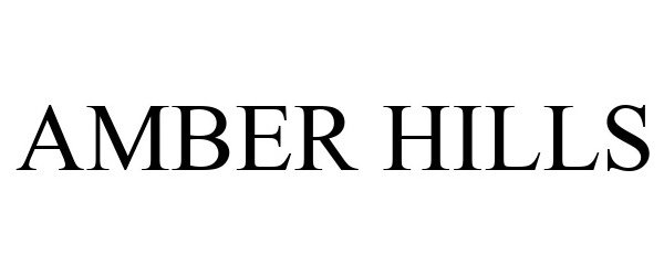 Trademark Logo AMBER HILLS