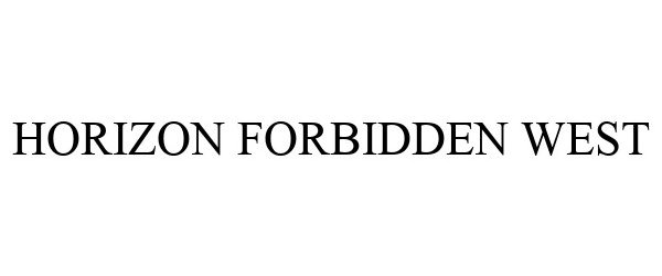 Trademark Logo HORIZON FORBIDDEN WEST