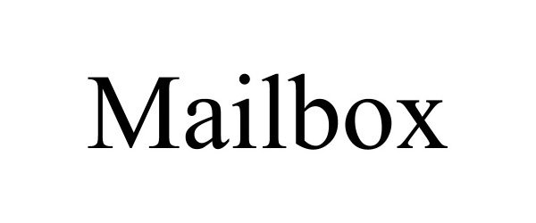 Trademark Logo MAILBOX
