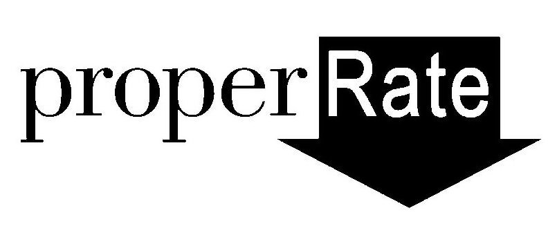 Trademark Logo PROPER RATE